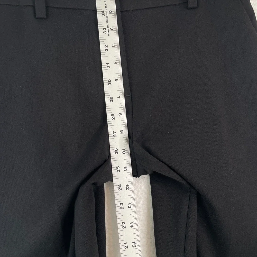 LOFT The Devin Slim Curvy Black Ankle Dress Pants Cuffed Size 8 Career Office